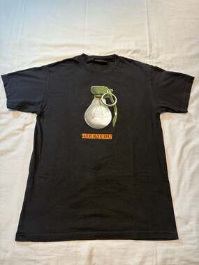 The Hundreds Men's Light Bulb Grenade Graphic T-Shirt Black Size Medium